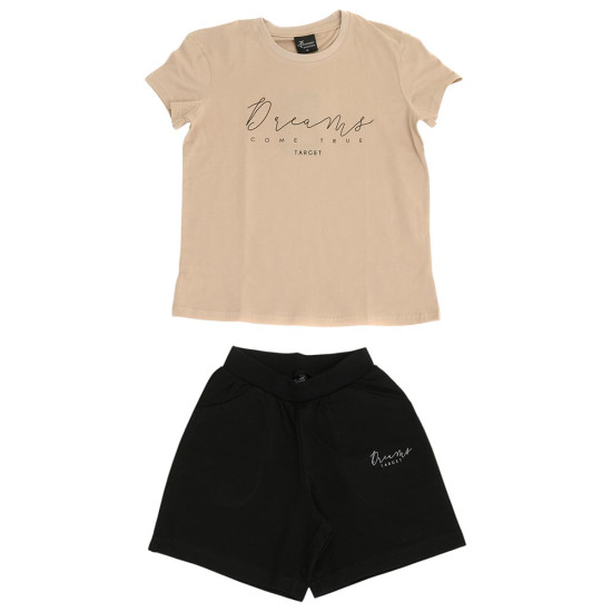 Target Παιδικό σετ Girls T-Shirt & Shorts ''Dreams'' Set